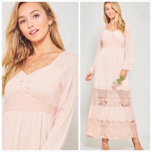 Peach boho dress - Picture 2 of 5